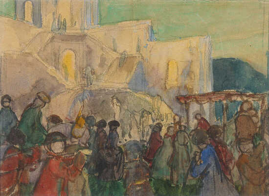 Лансере Евгений Евгеньевич. Павильон Катальная Горка во времена Екатерины II в Ораниенбауме 